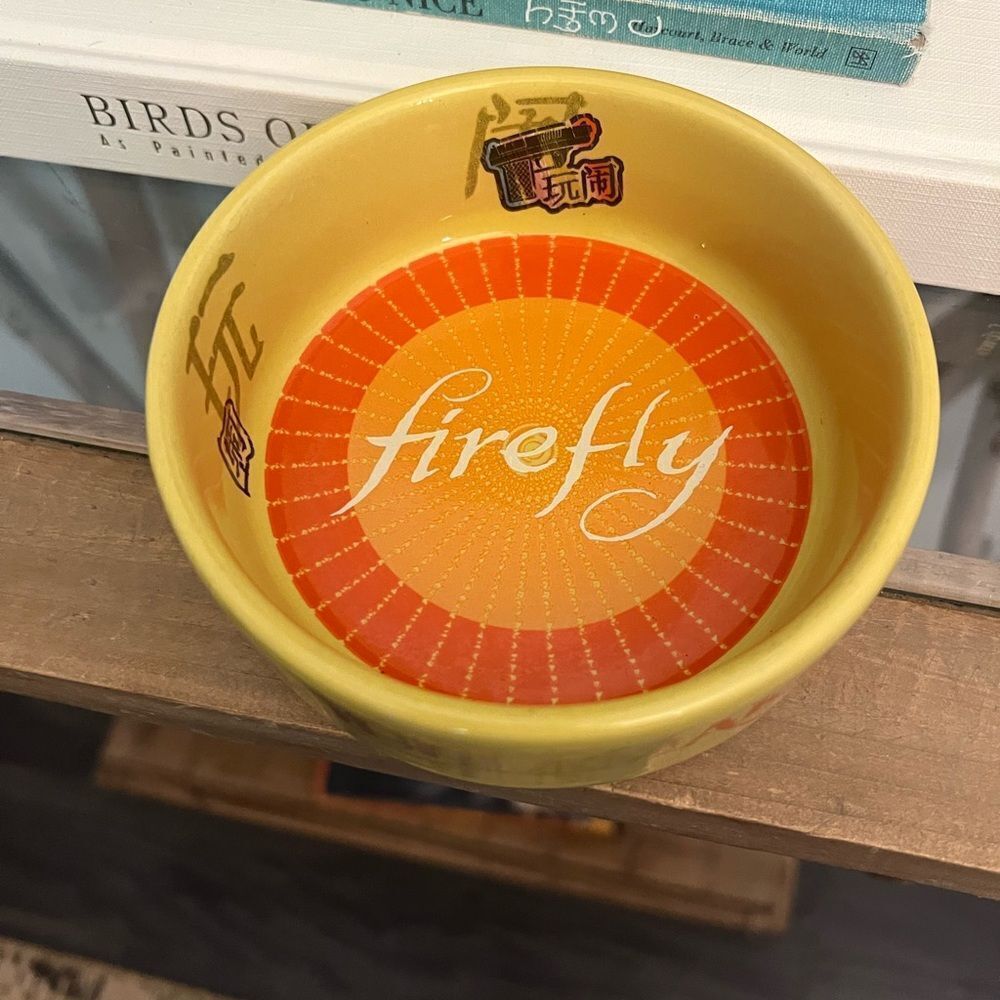 Firefly Serenity Troublemaker Yellow and Orange ceramic Bowl officially licensed